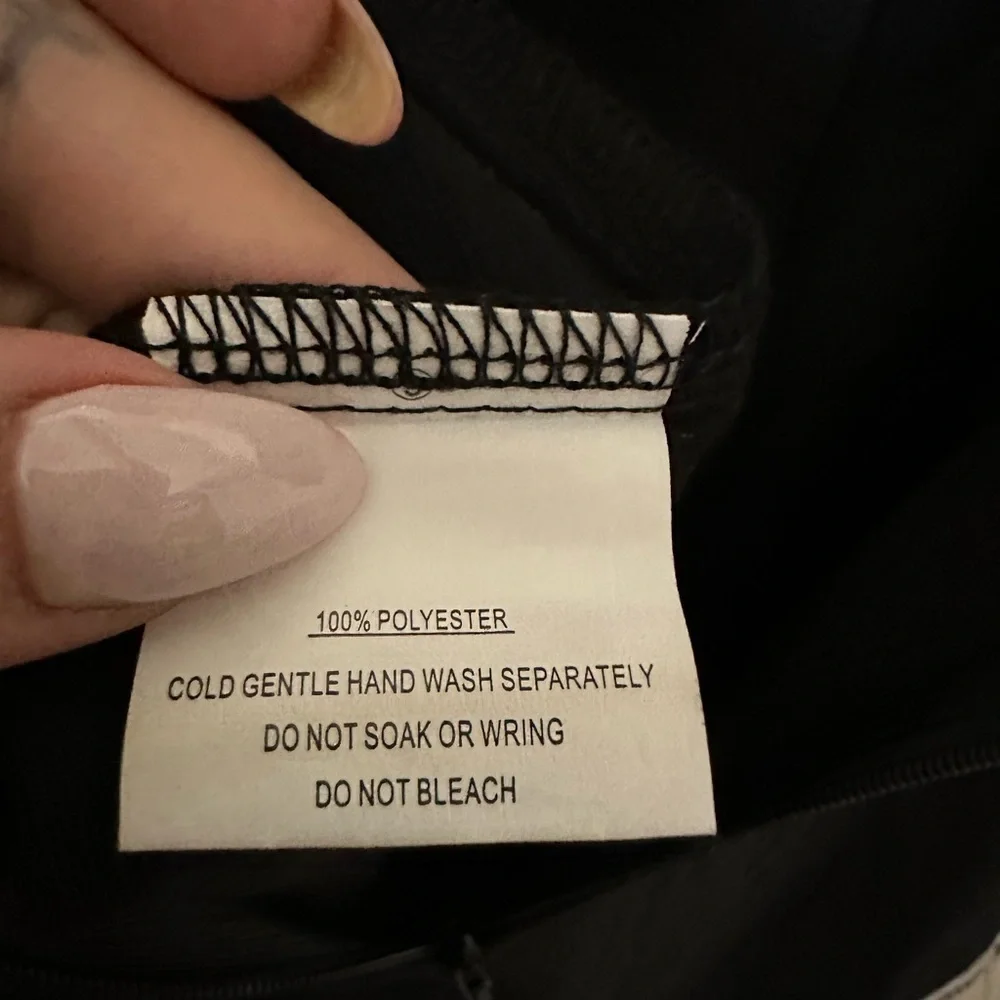 Selfie Leslie Bermuda Bandeau Tassel Trim Romper in Black with Ivory Trim - XS - Picture 8 of 8